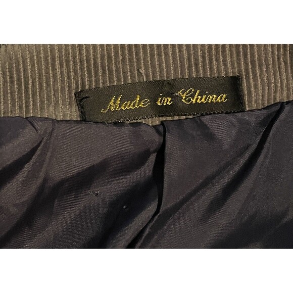 CIRCLE S Western Gray Corduroy Elbow patch Sports Coat Jacket Blazer Men's 42L - Picture 11 of 15